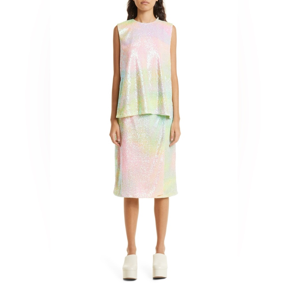 STINE GOYA Set Arwen Top Skirt Fireworks Dame Sequin S